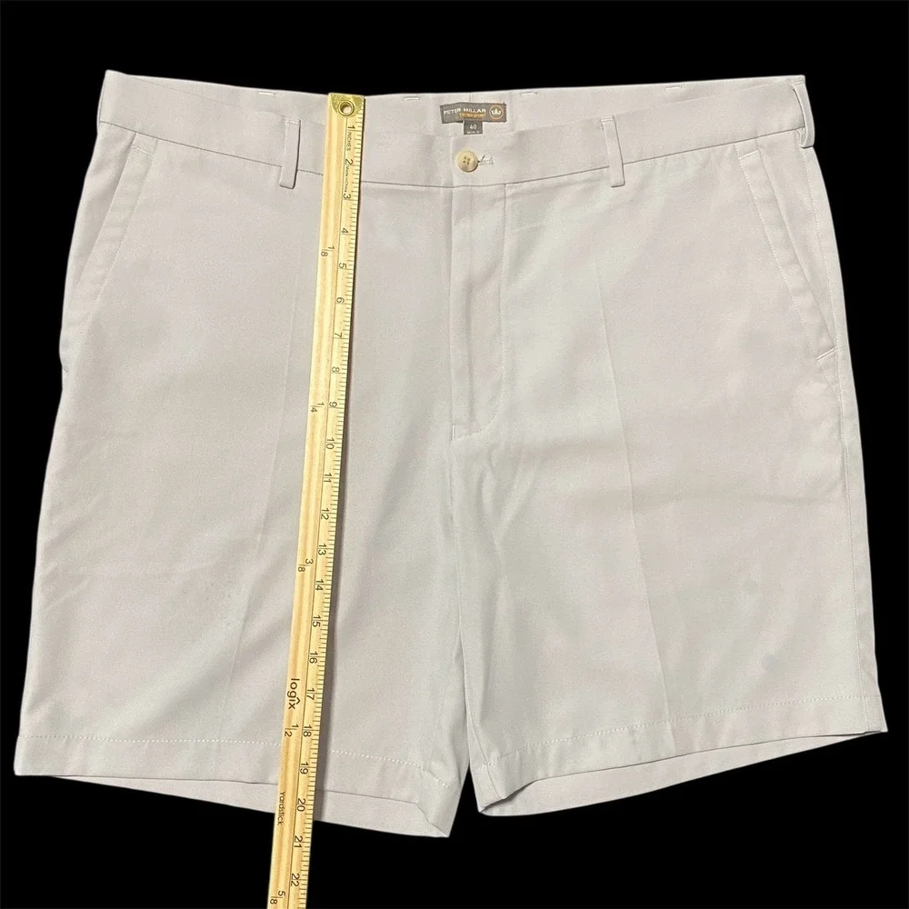Peter‎ Millar Crown Sport Mens Gray Performance Golf Shorts Size 40 RN100308
